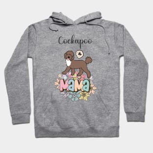 White and Chocolate Brown Cockapoo Mama 4 Hoodie